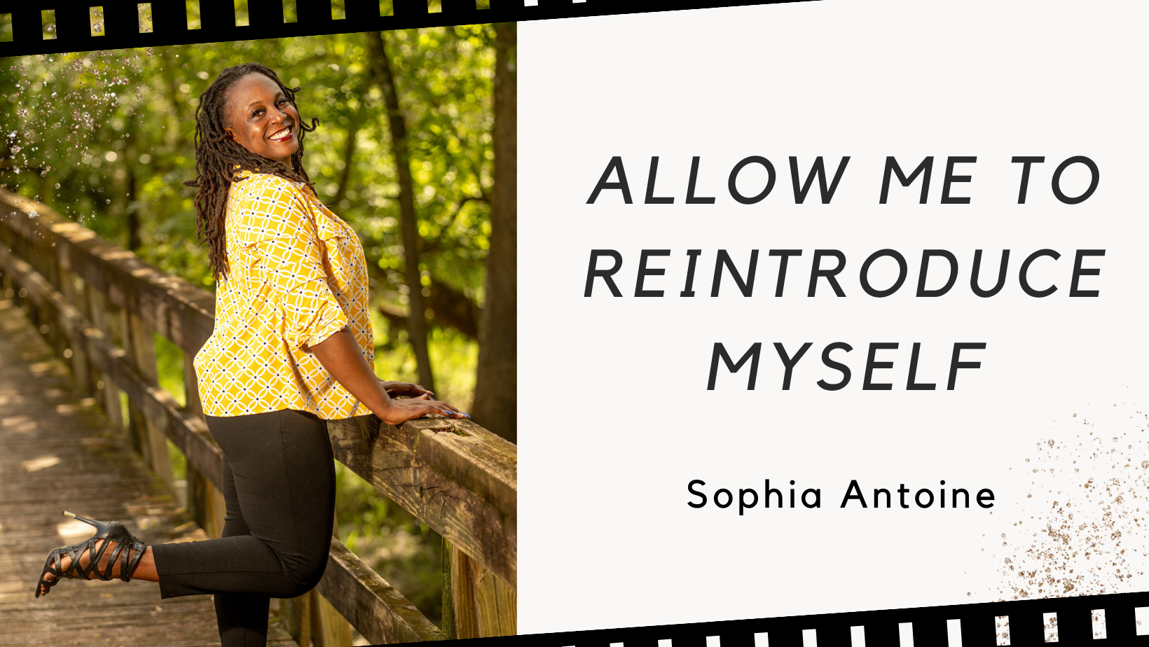 Sophia Antoine pictured on the header